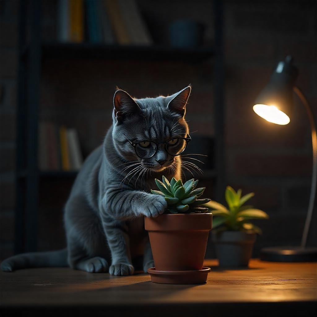Why are cats obsessed with eating plants